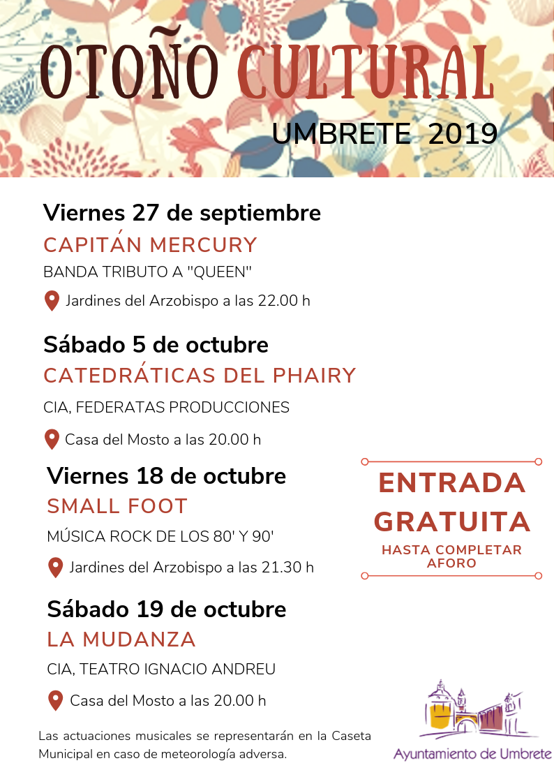 Otoño cultural Umbrete 2019