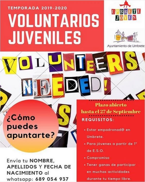 Voluntarios juveniles Umbrete 2019